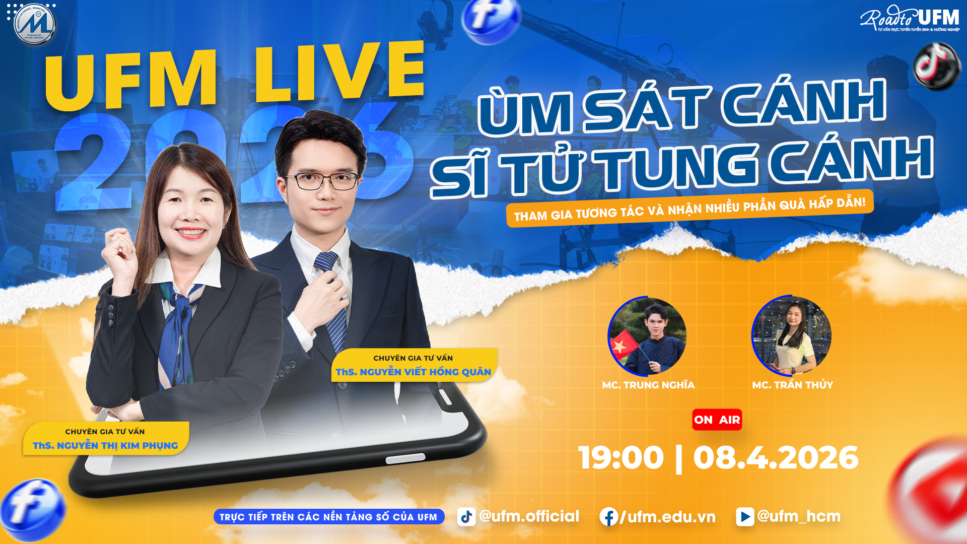 [UFM LIVE 2026] Tư vấn tuyển sinh và hướng nghiệp số 04