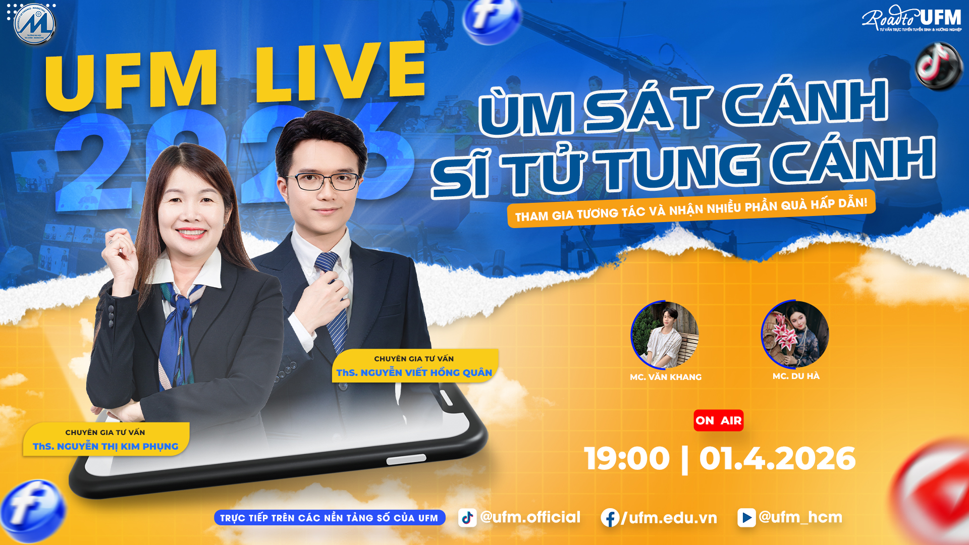 [UFM LIVE 2026] Tư vấn tuyển sinh và hướng nghiệp số 03