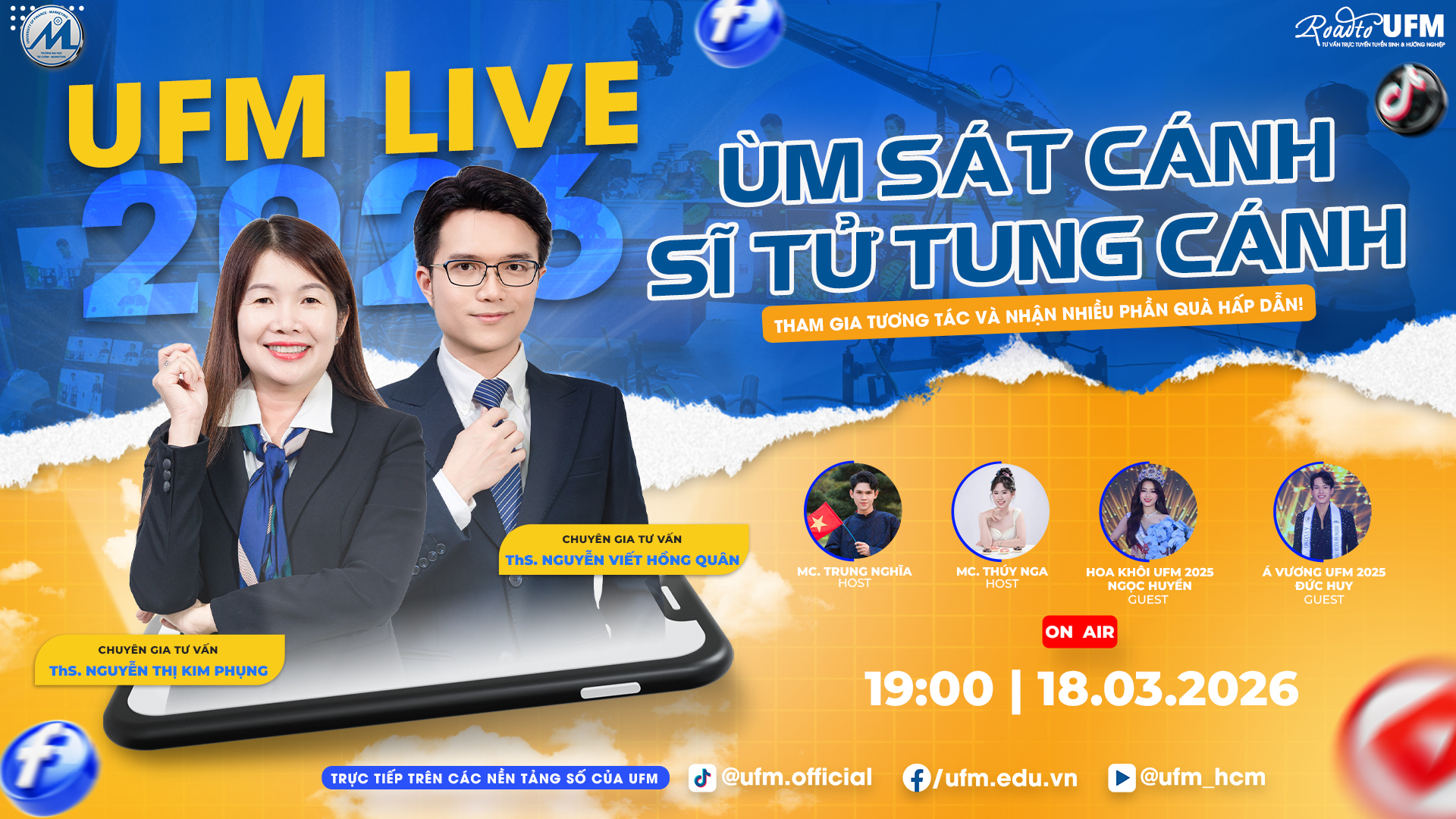 [UFM LIVE 2026] Tư vấn tuyển sinh và hướng nghiệp số 01